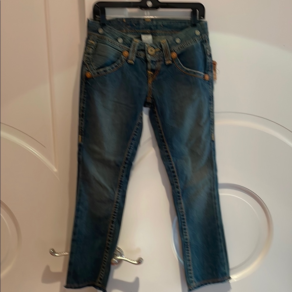 Brand new True religion Classic Blue Women's crop Jeans